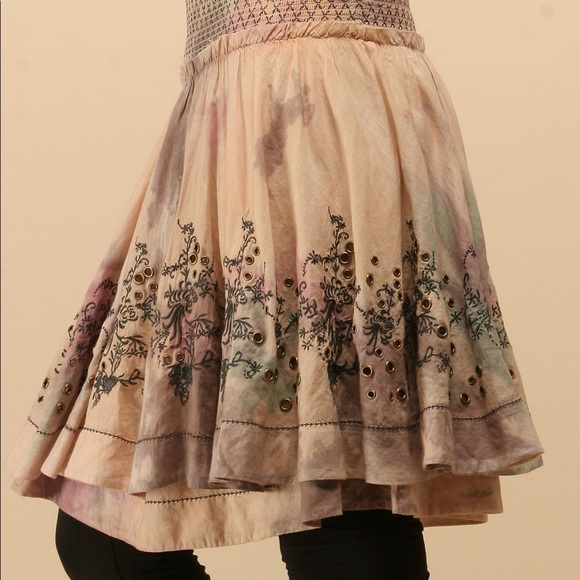 Free People VERY ROMANTIC! Skirt L - Picture 4 of 10